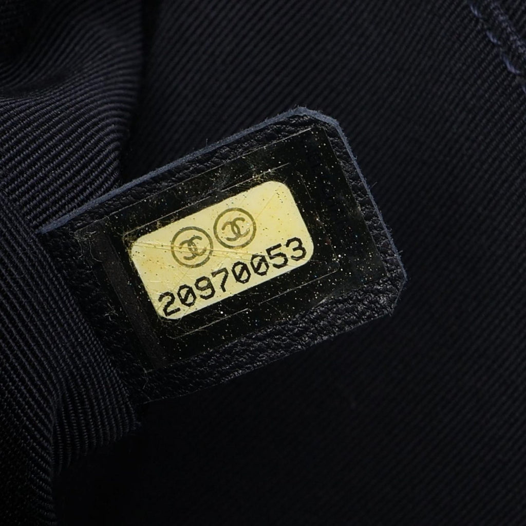Chanel Shoulder Bag Boy Patchwork Denim Blue Chain — view 5