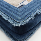 Chanel Shoulder Bag Boy Patchwork Denim Blue Chain — view 6