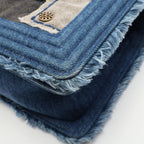 Chanel Shoulder Bag Boy Patchwork Denim Blue Chain — view 8