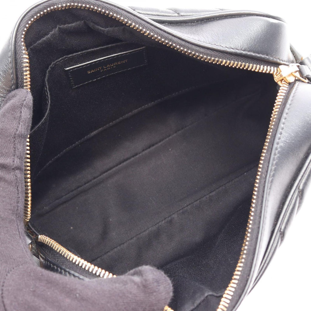 Saint Laurent Paris Shoulder Bag Lou Monogram Black Leather — view 3