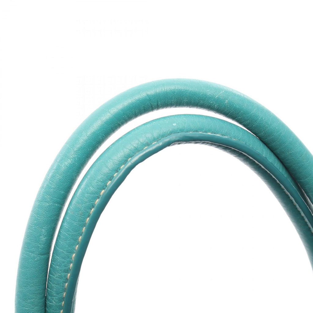 Prada Tote Bag 2-Way Turquoise Leather — view 6