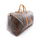 Louis Vuitton Boston Bag Keepall 55 Canvas Leather — view 2