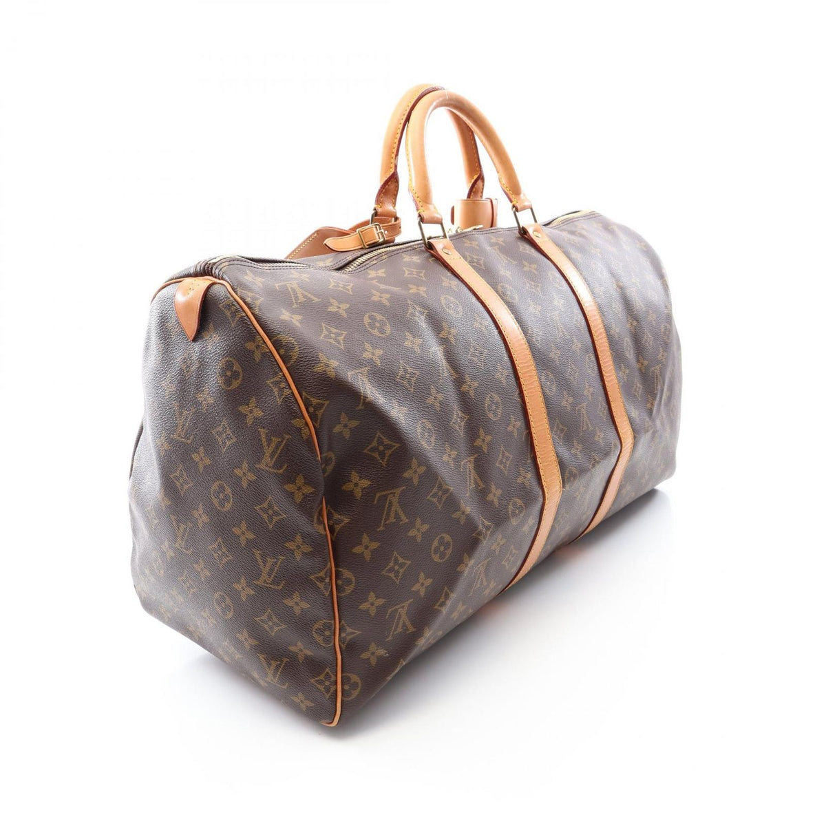 Louis Vuitton Boston Bag Keepall 55 Canvas Leather — view 2