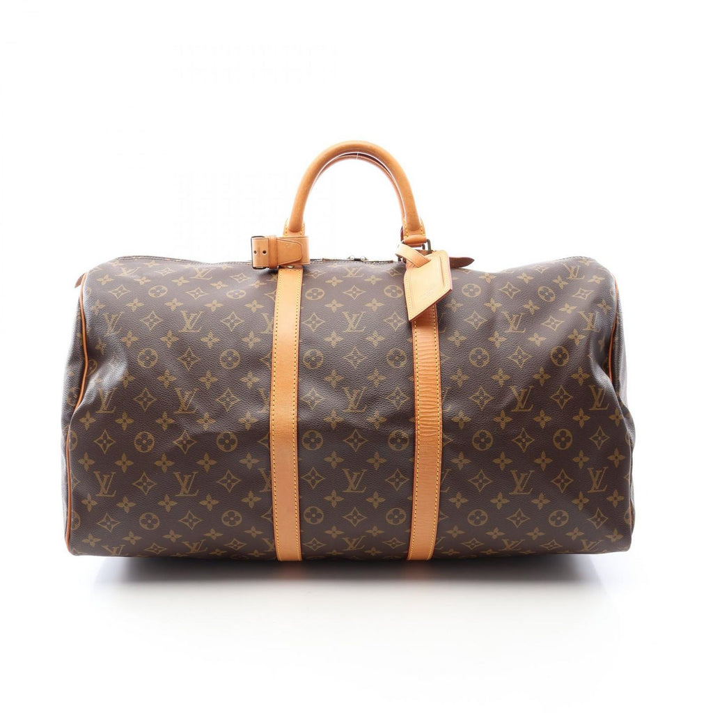 Louis Vuitton Boston Bag Keepall 55 Canvas Leather