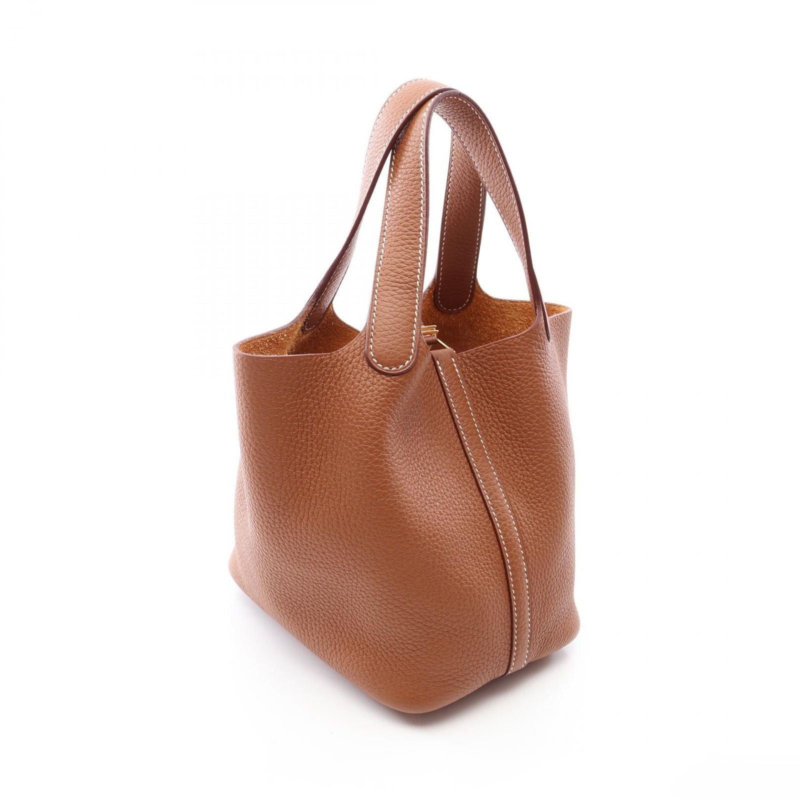 Hermes Handbag Picotin Lock PM Gold Leather — view 2