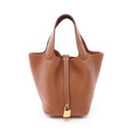Hermes Handbag Picotin Lock PM Gold Leather