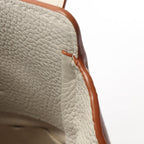 Loewe Handbag Hammock Drawstring Bag Mini 2-Way Off White Leather — view 6