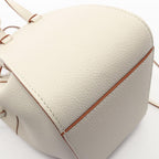 Loewe Handbag Hammock Drawstring Bag Mini 2-Way Off White Leather — view 5
