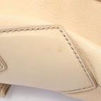 Saint Laurent Rive Gauche Shoulder Bag Sac Bow Ribbon Light Beige Leather — view 5