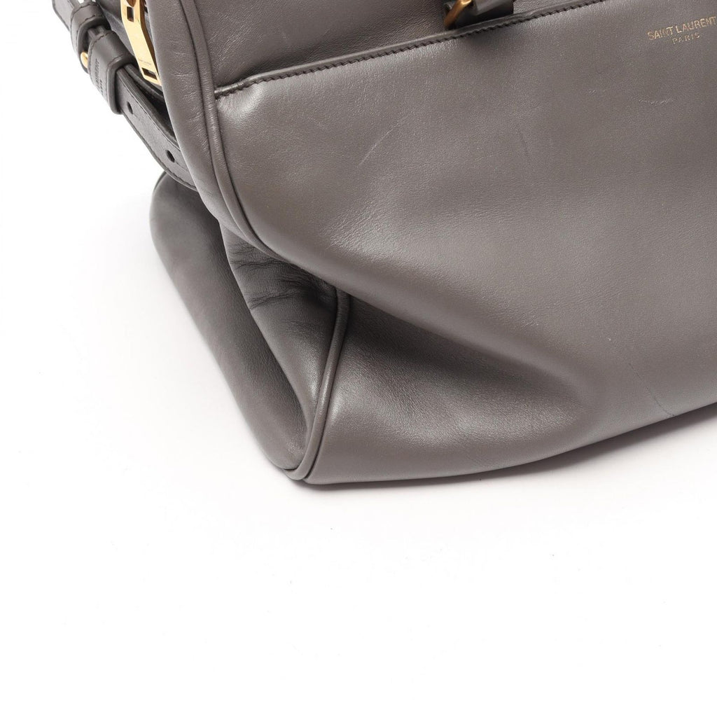 Saint Laurent Paris Handbag Classic Duffle 6 2-Way Gray Leather — view 8