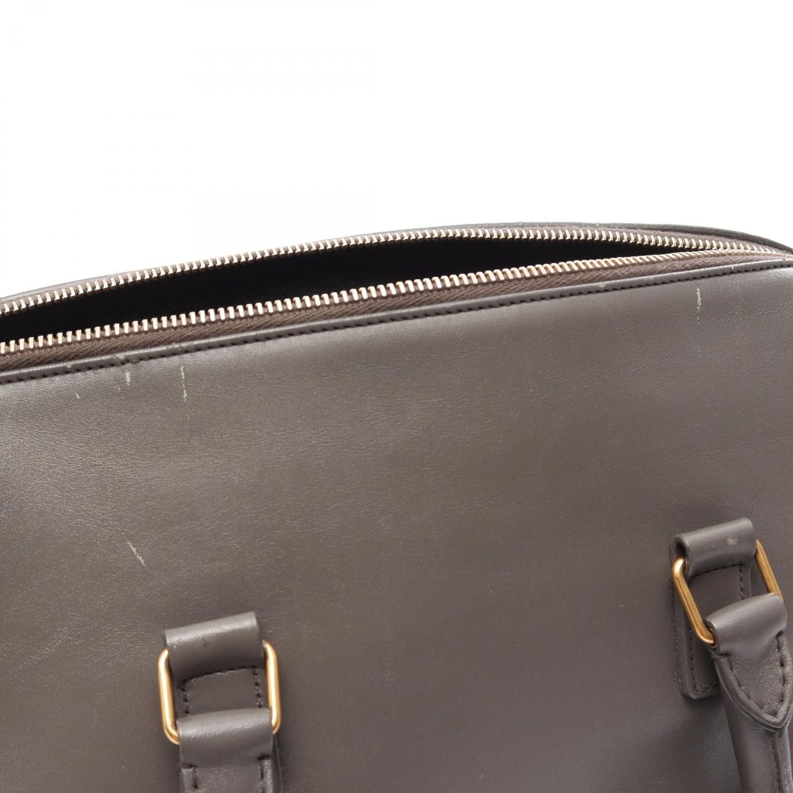 Saint Laurent Paris Handbag Classic Duffle 6 2-Way Gray Leather — view 6