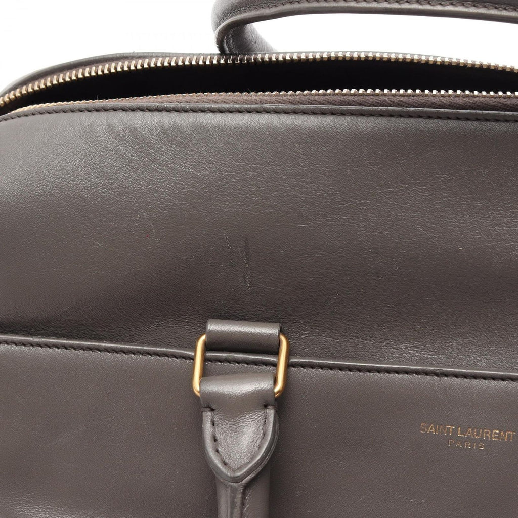 Saint Laurent Paris Handbag Classic Duffle 6 2-Way Gray Leather — view 7