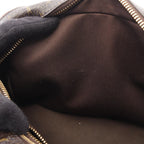 Saint Laurent Paris Shoulder Bag Monogram Dark Brown Canvas Leather — view 7