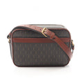 Saint Laurent Paris Shoulder Bag Monogram Dark Brown Canvas Leather