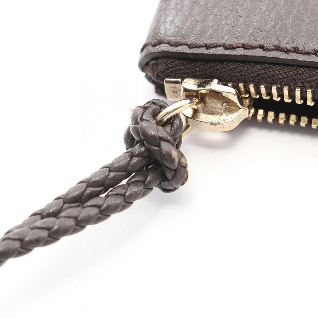 Gucci Clutch Bamboo Dark Brown Leather Tassel — view 8