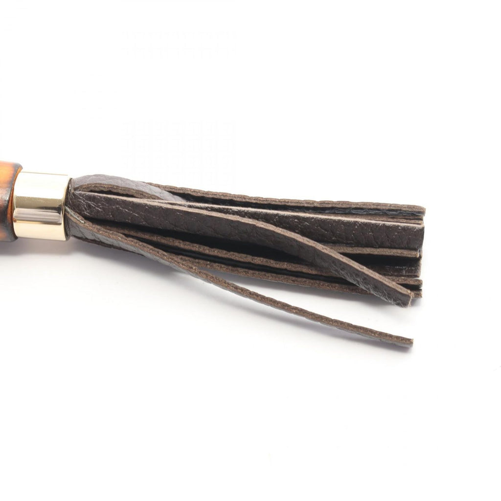 Gucci Clutch Bamboo Dark Brown Leather Tassel — view 6