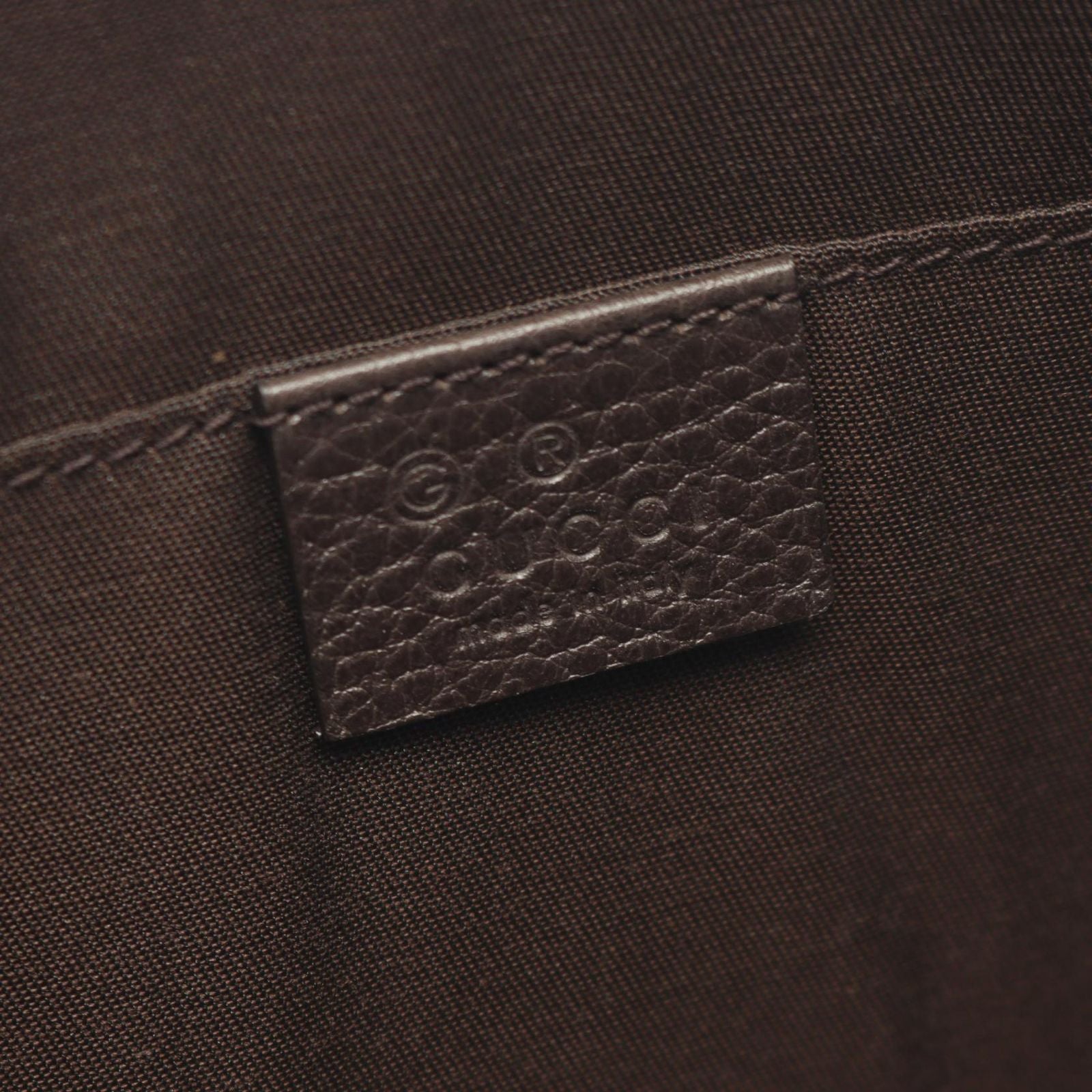 Gucci Clutch Bamboo Dark Brown Leather Tassel — view 4