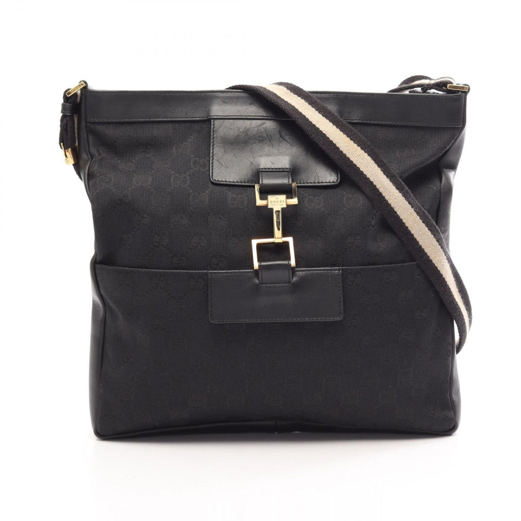 Gucci Shoulder Bag GG Canvas 001 Black