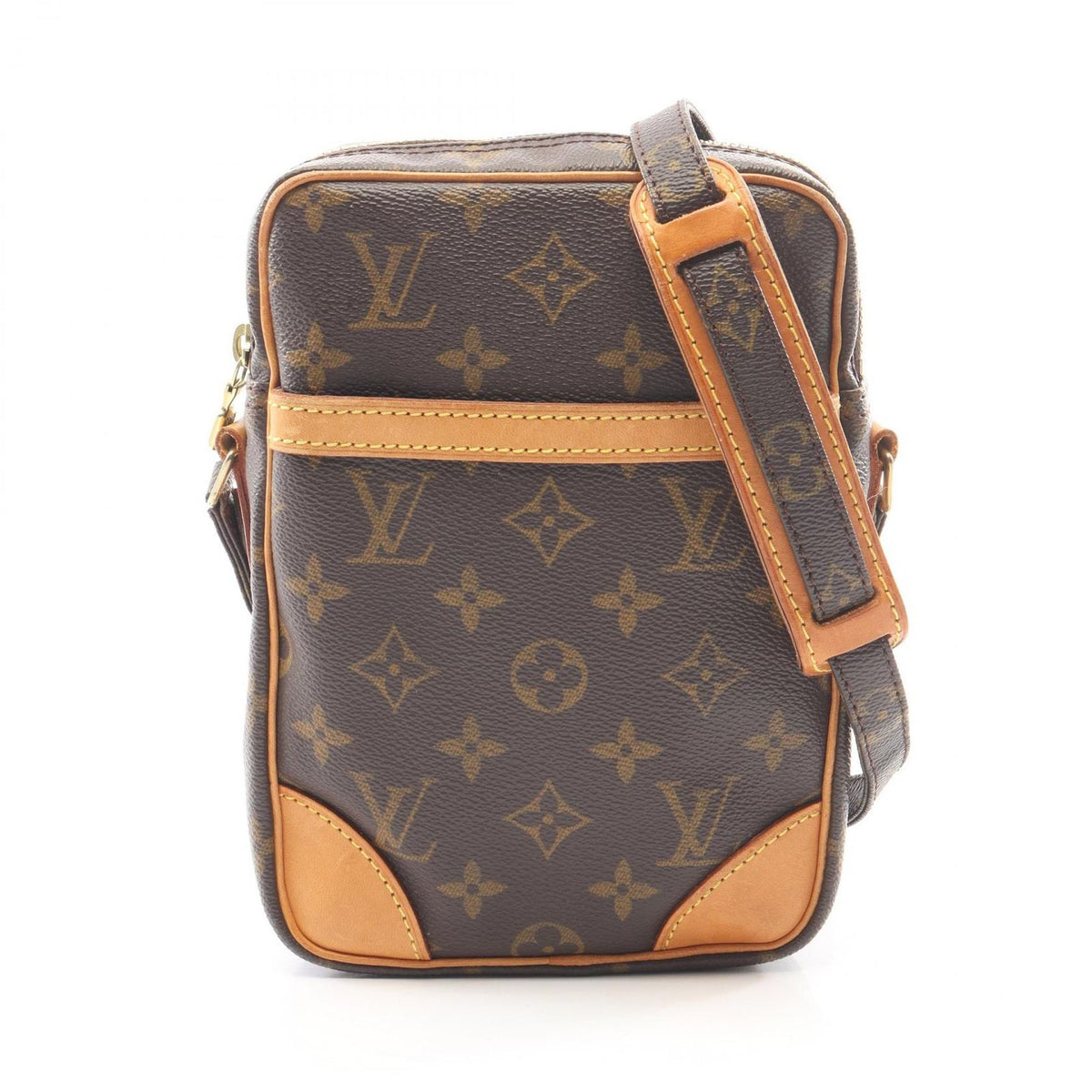 Louis Vuitton Shoulder Bag Danube Monogram Canvas Leather