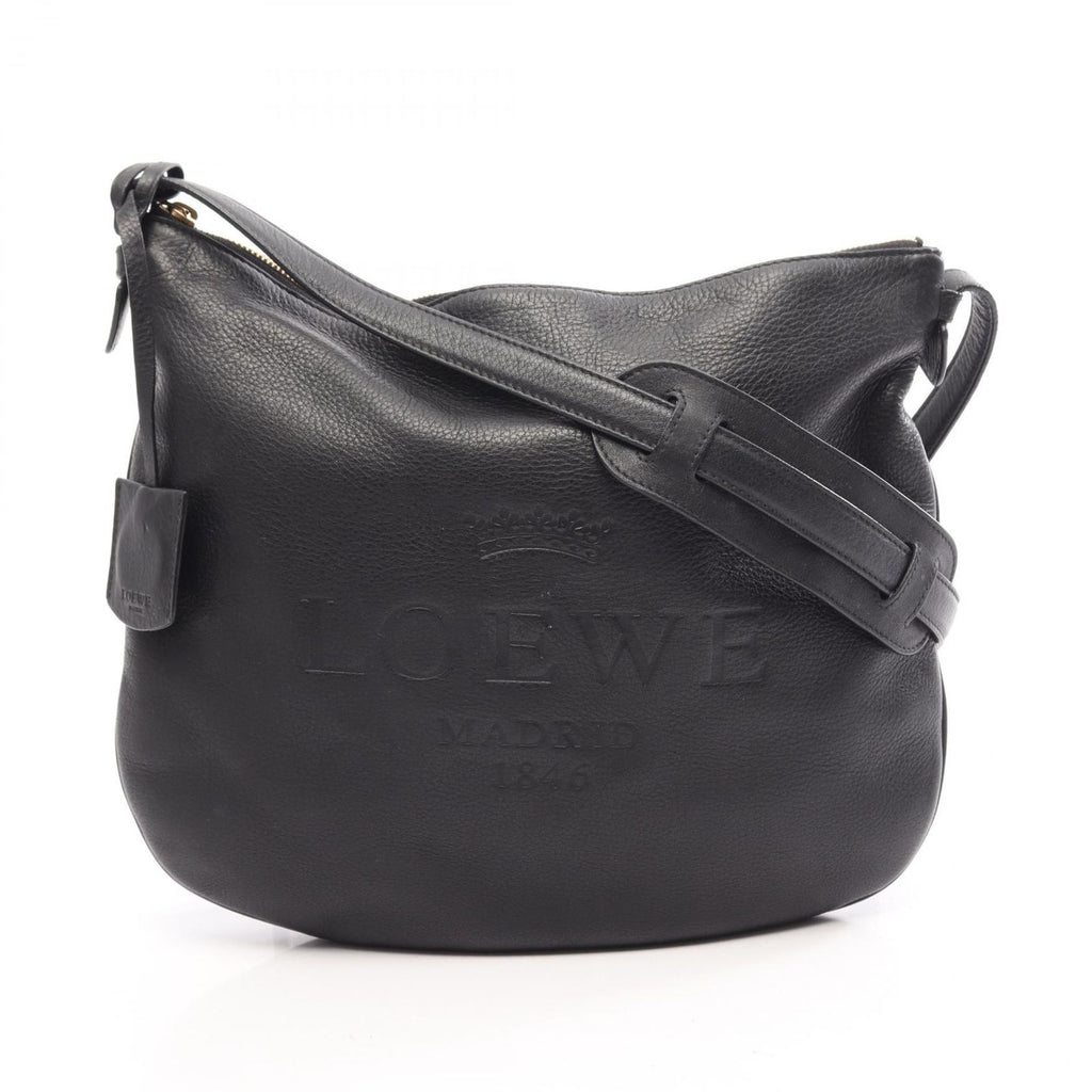 Loewe Shoulder Bag Heritage Black Leather