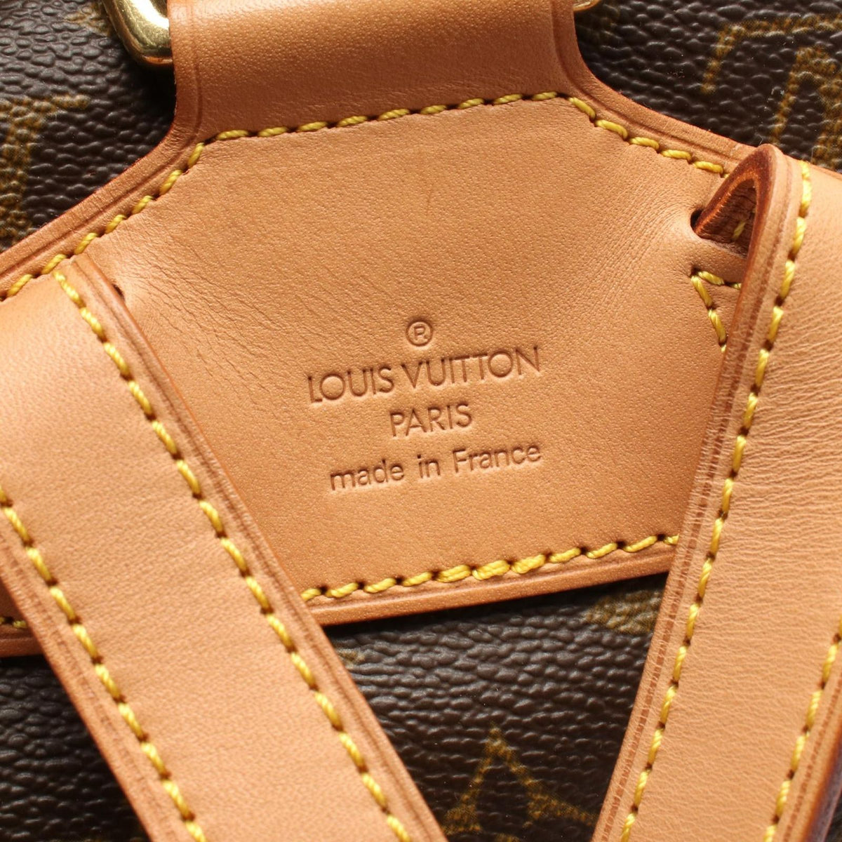 Louis Vuitton Backpack Montsouris MM Canvas Leather — view 4