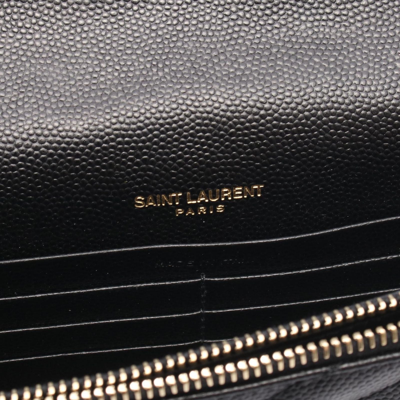 Saint Laurent Shoulder Bag Cassandra Envelope Black Leather Matelasse Chain — view 4