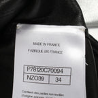 Chanel Leather Jacket CC Logo Button Metallic Cles the — view 6