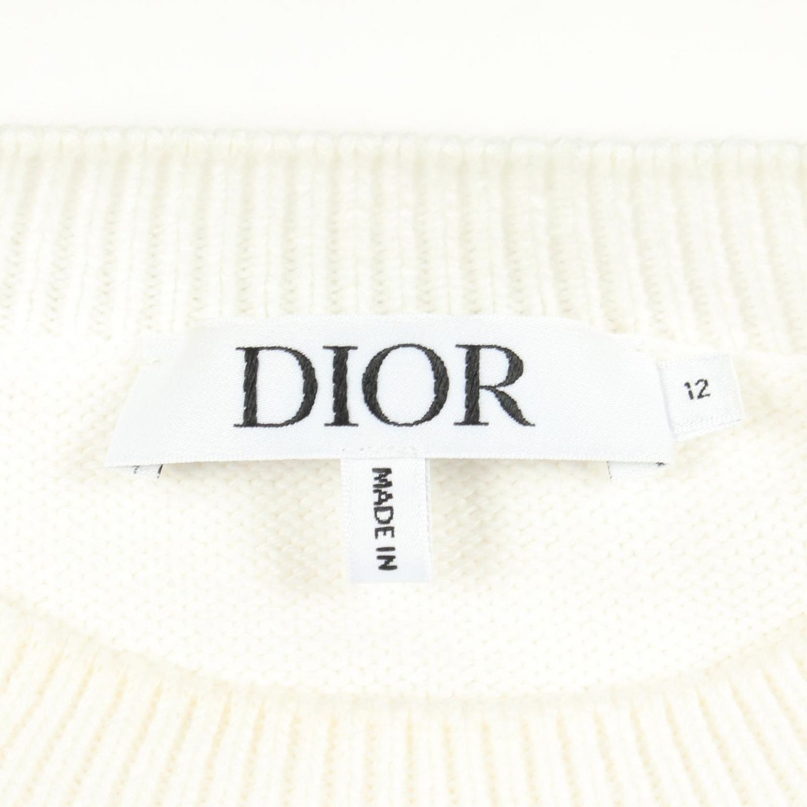 Dior Knit Marinier Logo Kids Cotton Sweater — view 3