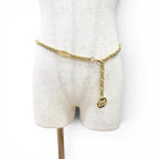 Gucci Vintage Interlocking G Chain Belt Gold 70 — view 2