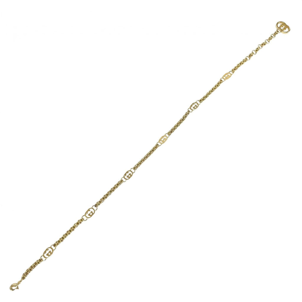 Gucci Vintage Interlocking G Chain Belt Gold 70 — view 4