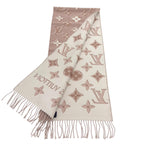 Louis Vuitton LV Essential Shine Wool Silk Blend Rose Scarf 170 34 — view 4