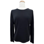 Hermes Cotton Martin Margiela Era Series Button Crew Neck Long Sleeve T-Shirt