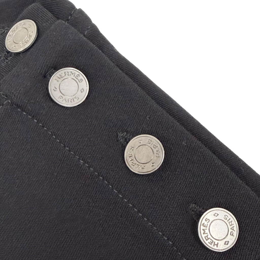 Hermes Cotton Martin Margiela Era Series Button Crew Neck Long Sleeve T-Shirt — view 5