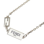 Fendi Logo Plate Necklace Metal