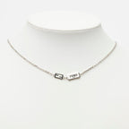 Fendi Logo Plate Necklace Metal — view 8