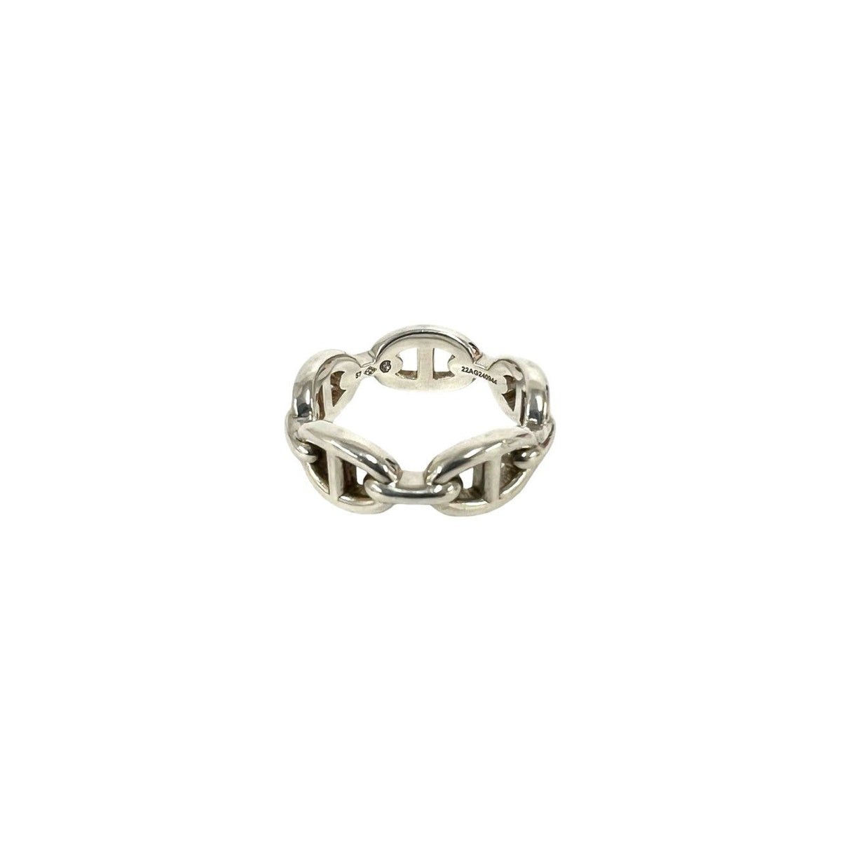 Hermes Chaine D'Ancre Enchainee Ring 925 Sterling Silver — view 6