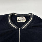 Hermes Black Cashmere 100 Zip Cardigan XL — view 7