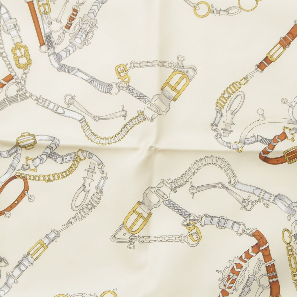 Hermes Carre 90 Chevaux Dechaines Silk Scarf Multicolor — view 6