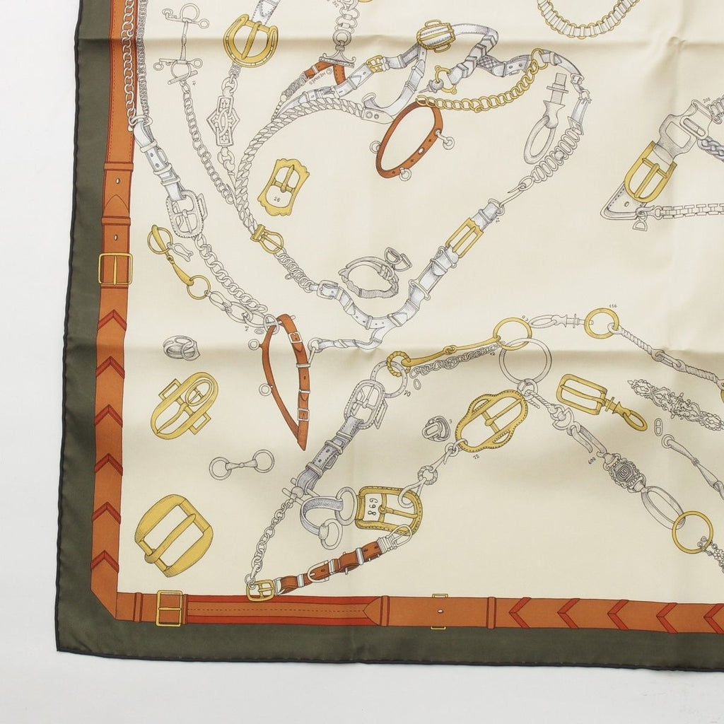 Hermes Carre 90 Chevaux Dechaines Silk Scarf Multicolor — view 4
