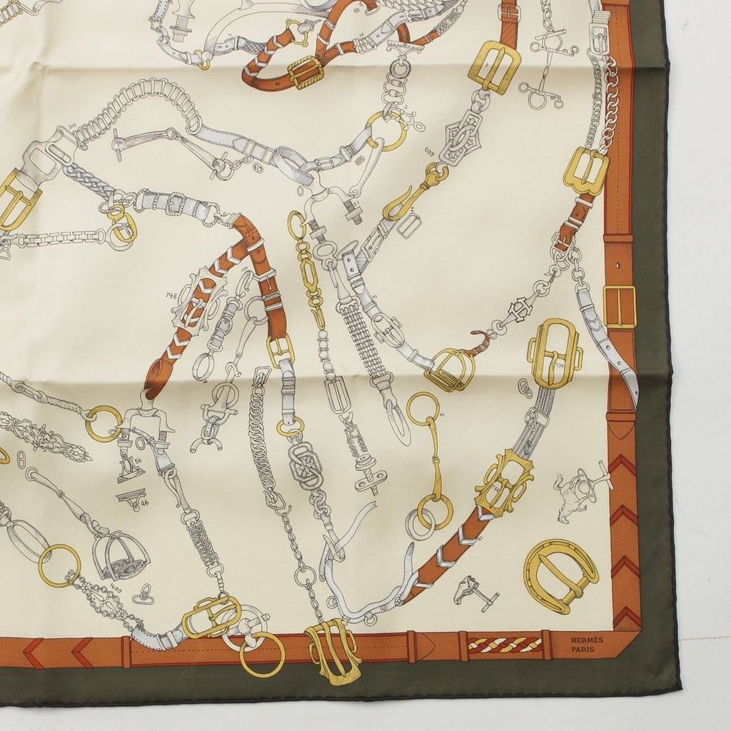 Hermes Carre 90 Chevaux Dechaines Silk Scarf Multicolor — view 5