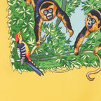 Hermes Carre 90 Sichuan Silk Scarf Yellow — view 8
