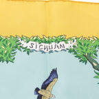 Hermes Carre 90 Sichuan Silk Scarf Yellow — view 7