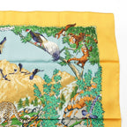 Hermes Carre 90 Sichuan Silk Scarf Yellow — view 3