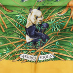 Hermes Carre 90 Sichuan Silk Scarf Yellow — view 6