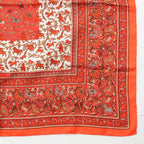 Hermes Carre 90 Silk Chasse en Inde Indian Hunting Scarf Orange 90 — view 5