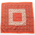 Hermes Carre 90 Silk Chasse en Inde Indian Hunting Scarf Orange 90