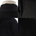 Fendi Cotton Logo Embroidery Denim Contrast Jacket Black Blue 50 — view 8