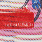 Hermes Carre 70 Cheval Oscope Neon Chevaloscope Pointier Silk Scarf White — view 8