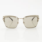 Chanel Pearl Sunglasses Eyewear 57 16 Brown — view 2