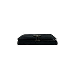 Gucci GG Pattern Logo Canvas Leather Bifold Wallet Card Case Coin Purse Black — view 3